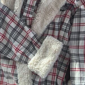 Pottery Barn Plaid Flannel Robe XXL